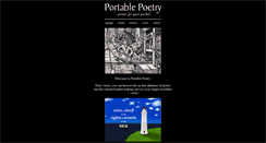 Desktop Screenshot of portablepoetry.com