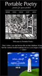 Mobile Screenshot of portablepoetry.com