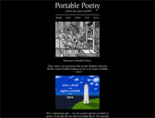 Tablet Screenshot of portablepoetry.com